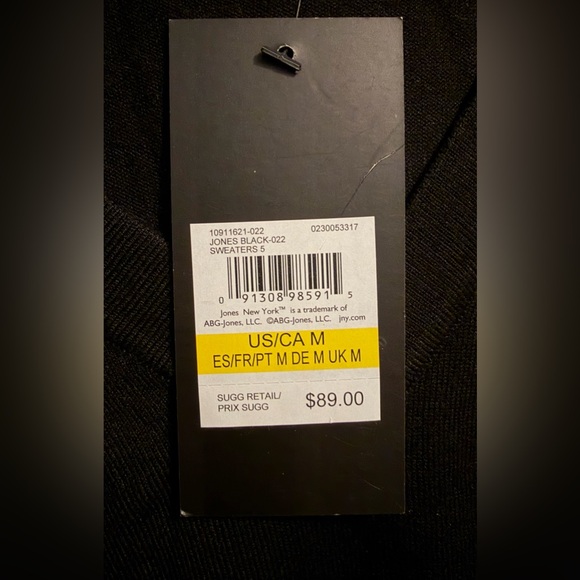Jones New York Signature- V-Neck Sweater- Medium - Picture 5 of 6